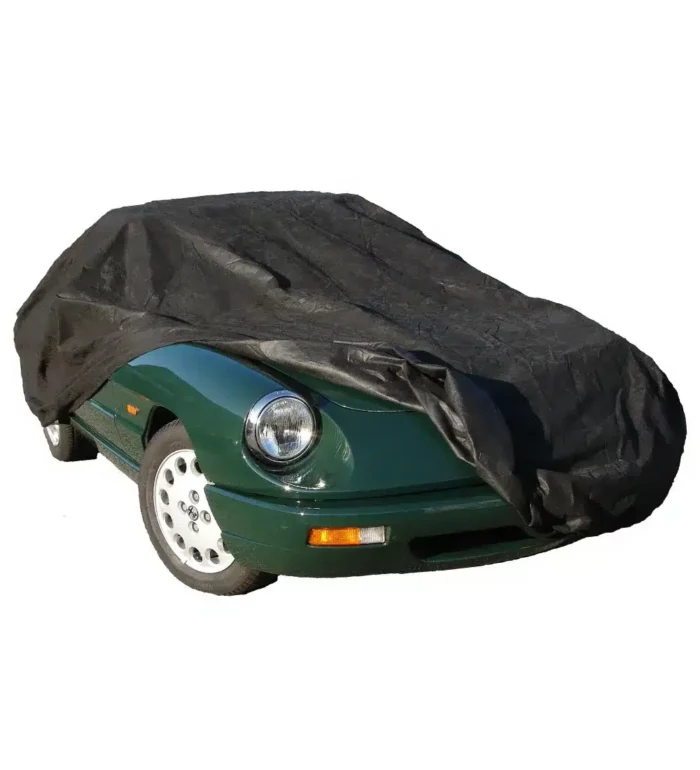 Car cover/Autodecke von Müller Service, auf Alfa Romeo Spider Oldtimer.